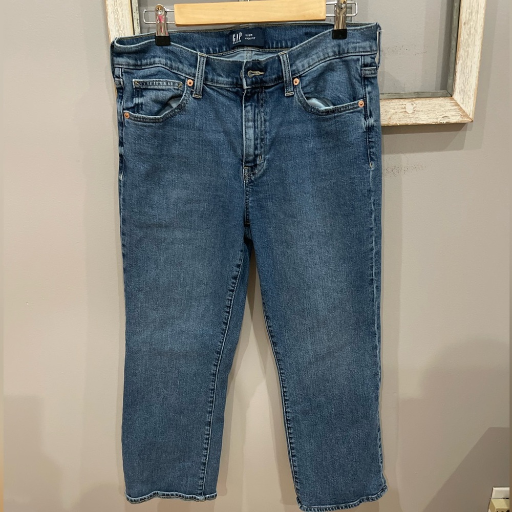 GAP womens  Blue Classic Straight Jeans kit fit